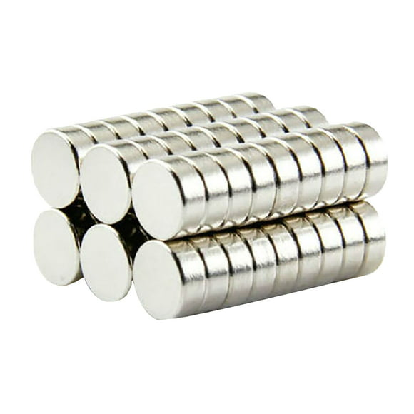 Neodymium Magnets 50x10mm Magnetic Disc Brushed Nickel Coated Round Metal Magnet for DIY Crafts Experiment Lifting 1.97 Inch 